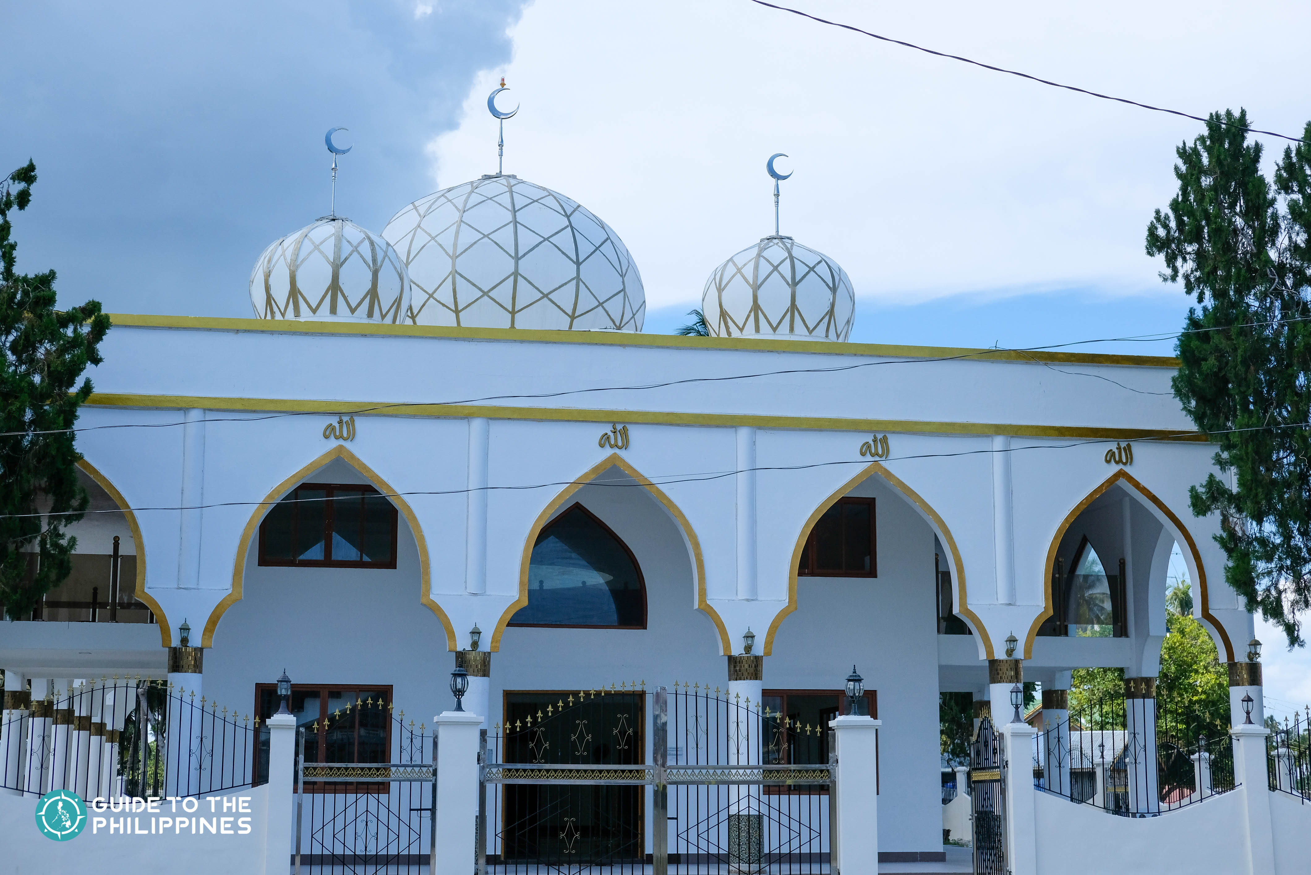 Facade of the Sheik Karim al Makdum Mosque in Tawi-Tawi, Philippines