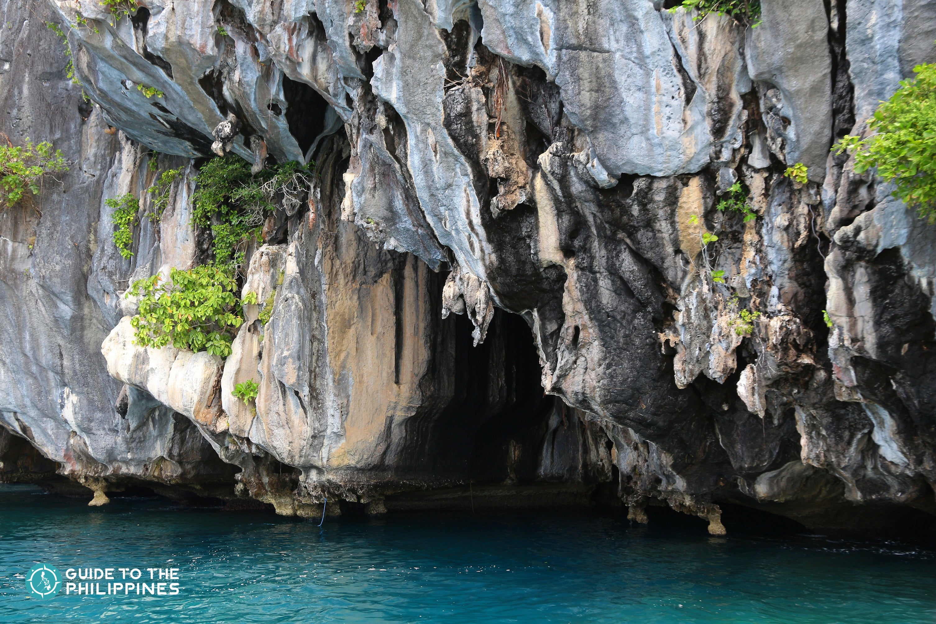 Entrance to Cathedral Cave in El Nido, Palawan
