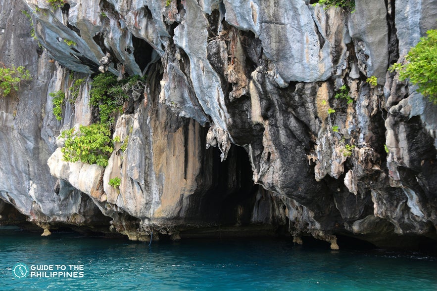 Entrance to Cathedral Cave in El Nido, Palawan Entrance to Cathedral Cave in El Nido, Palawan