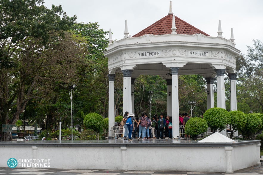 People in Bacolod Plaza Grandstand in Bacolod City People in Bacolod Plaza Grandstand in Bacolod City