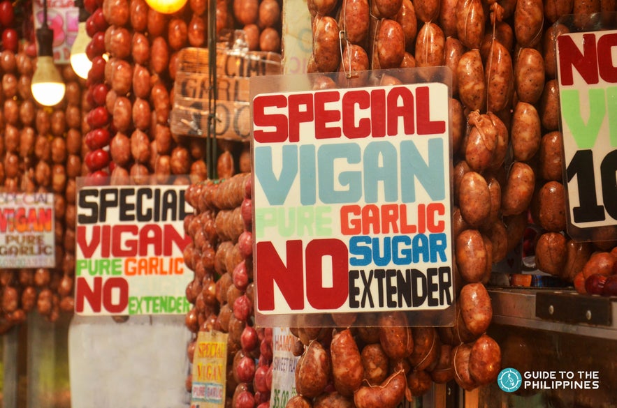 Vigan longganisa in the market of Ilocos Vigan longganisa in the market of Ilocos