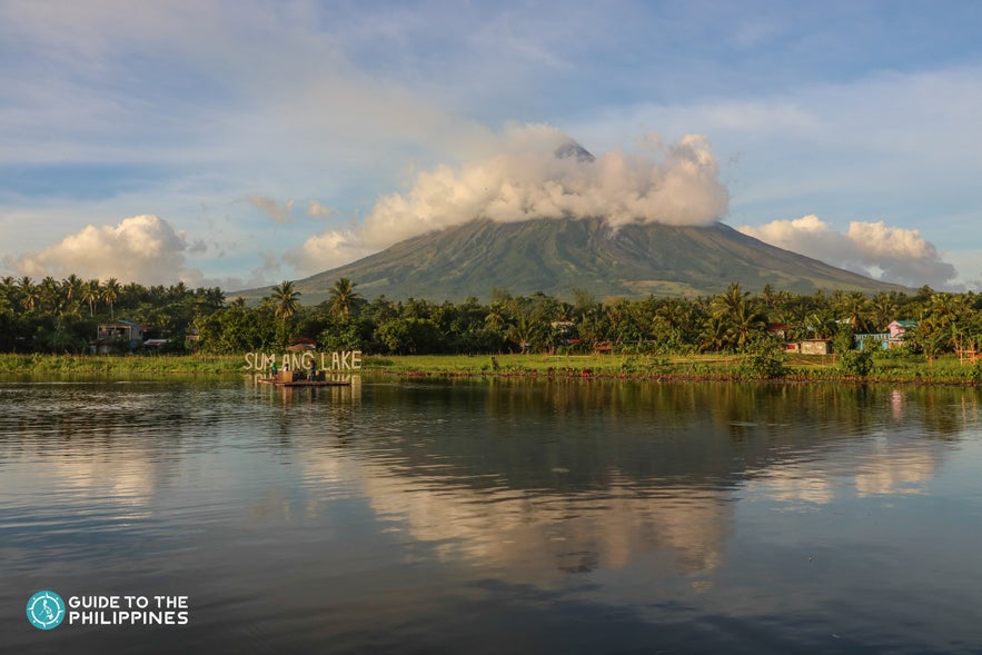 View of Mayon Volcano from Sumlang Lake View of Mayon Volcano from Sumlang Lake