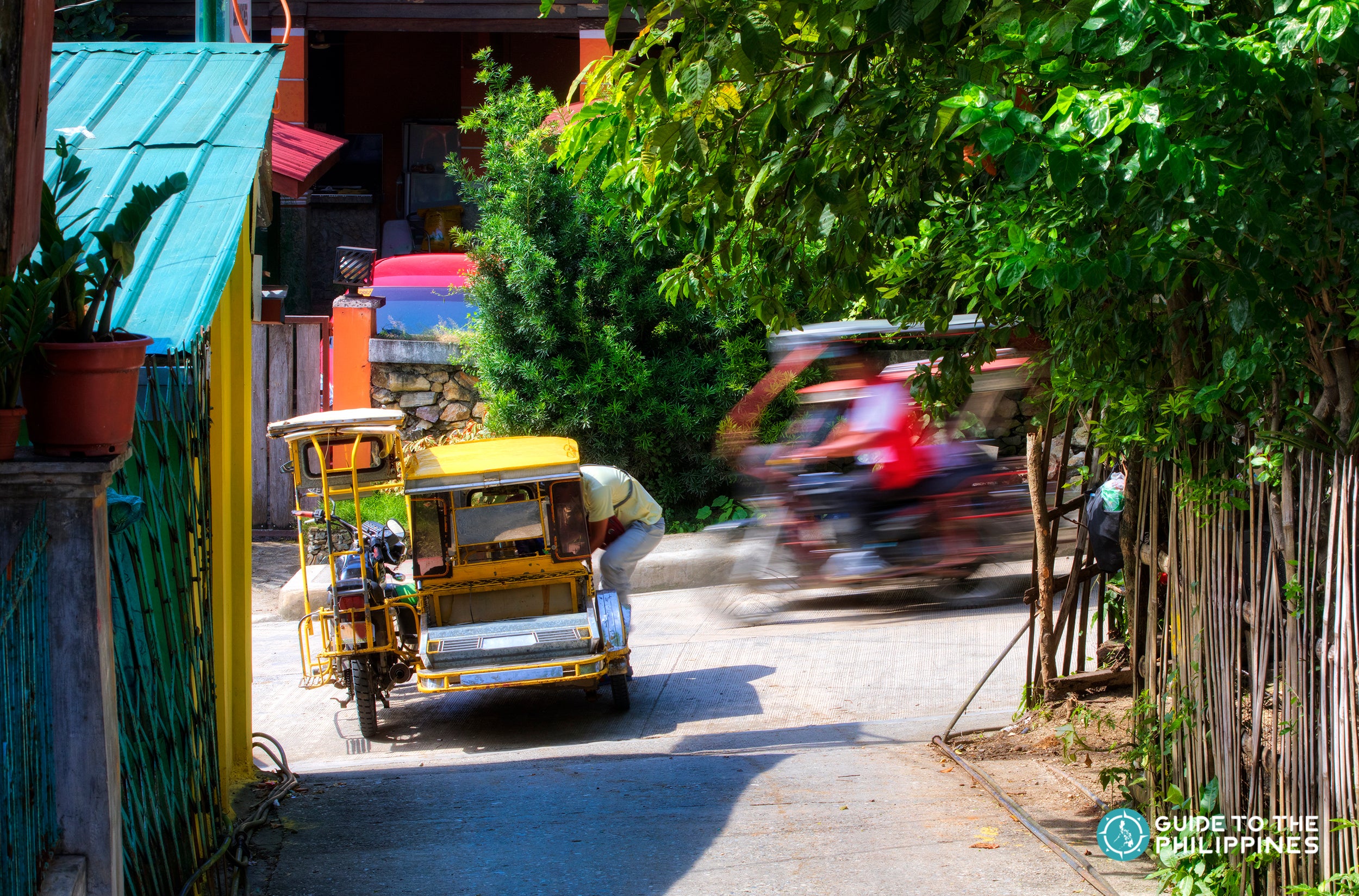 A tricycle, one of the modes of transportation in Samal Island