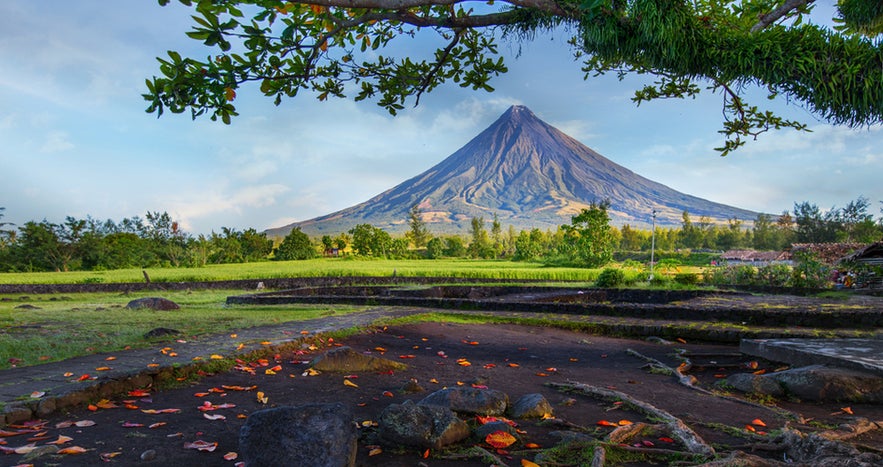 View of the majestic Mt. Mayon in Legazpi City, Albay View of the majestic Mt. Mayon in Legazpi City, Albay