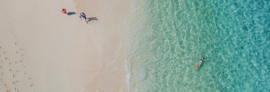 Aerial view of Kota Beach in Bantayan Island of Cebu Aerial view of Kota Beach in Bantayan Island of Cebu