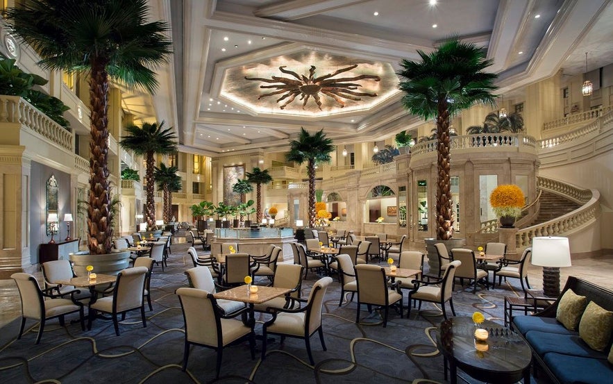 The famous and most-photographed lobby of The Manila Peninsula The famous and most-photographed lobby of The Manila Peninsula