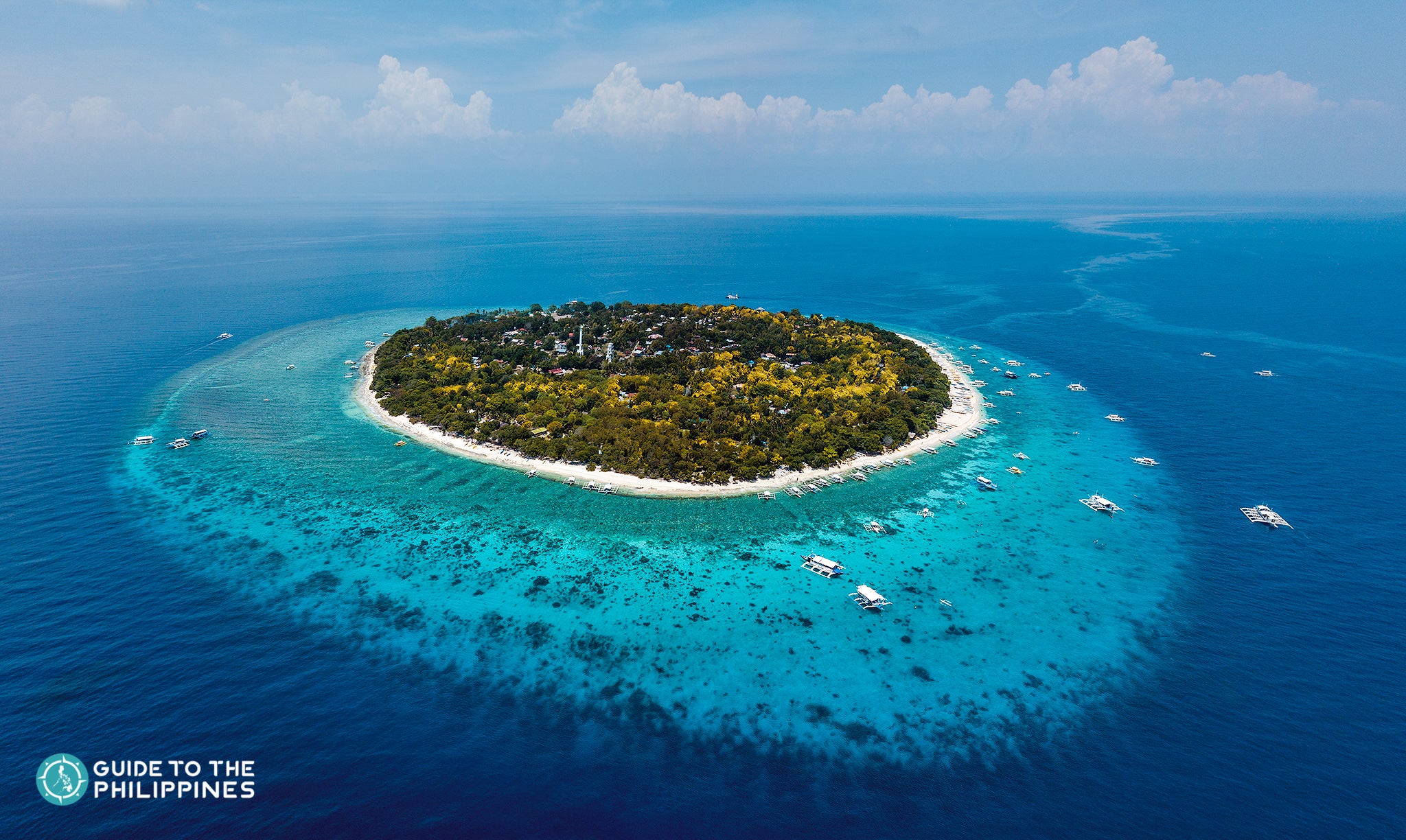 Aerial view of Balicasag Island
