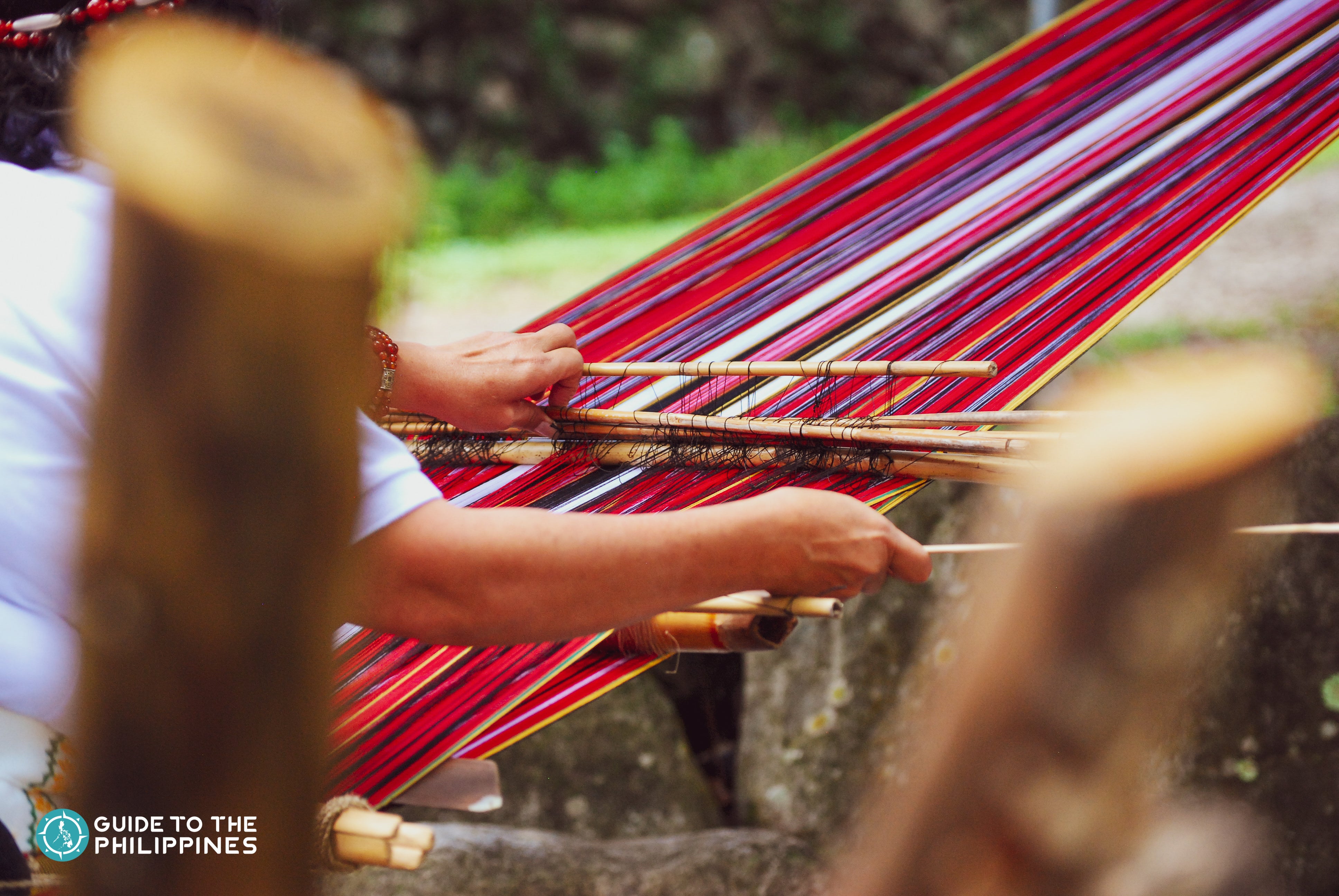 The process of weaving in Baguio
