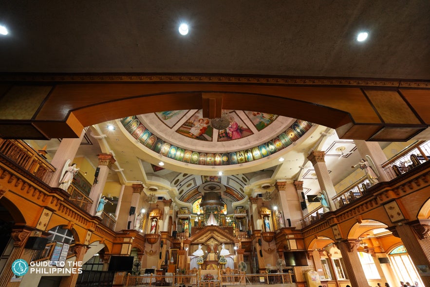 The beautiful structure of Simala Shrine on the inside The beautiful structure of Simala Shrine on the inside