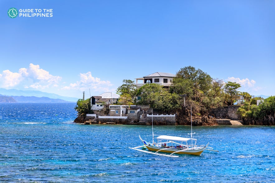 A boat used in island hopping in Batangas A boat used in island hopping in Batangas