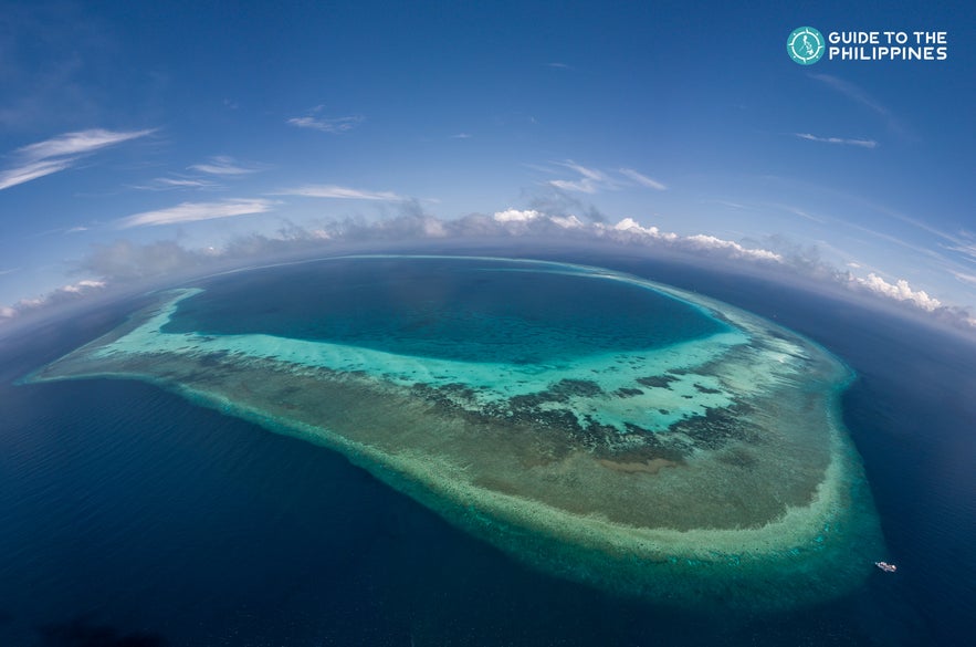 Aerial view of North Atoll in Tubbataha Reef Aerial view of North Atoll in Tubbataha Reef