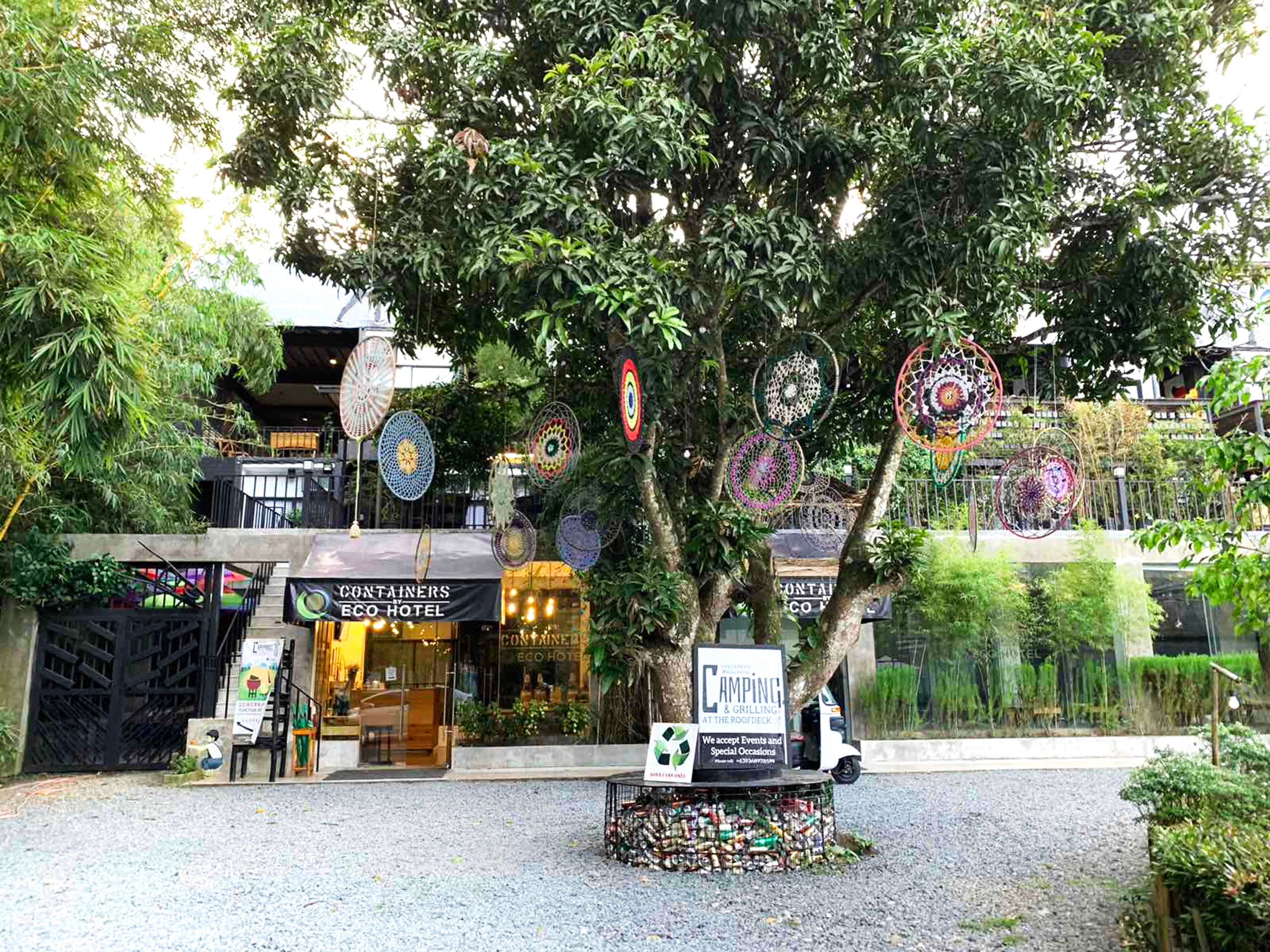 Facade of Containers by Eco Hotel in Tagaytay
