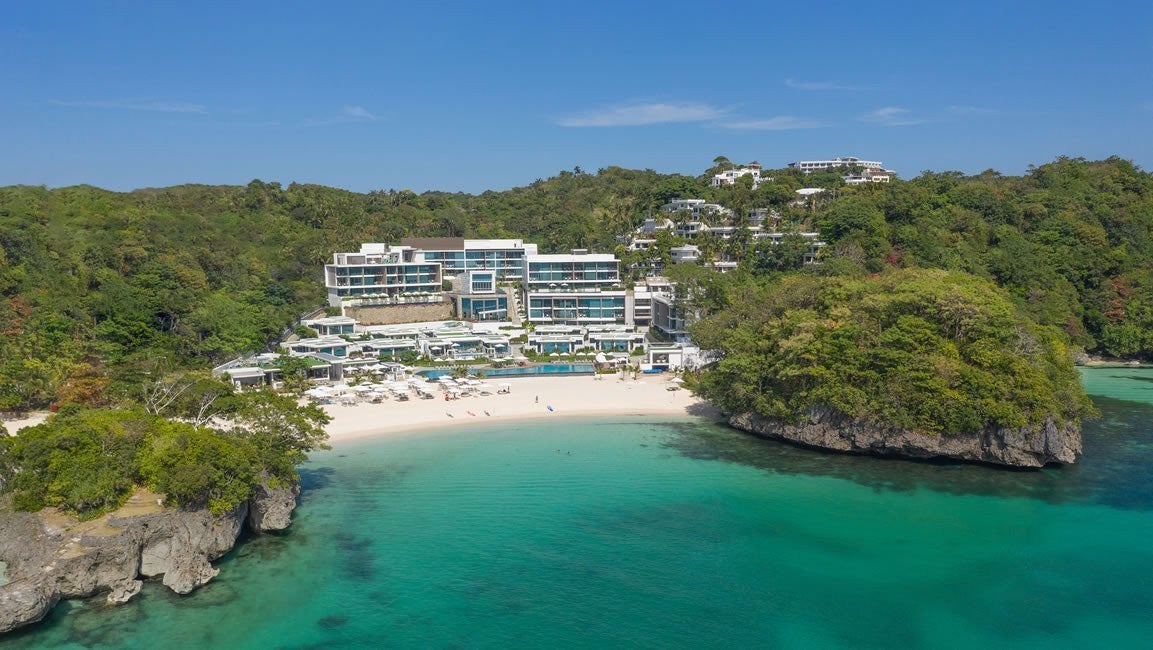 Aerial view of Crimson Resort and Spa Boracay