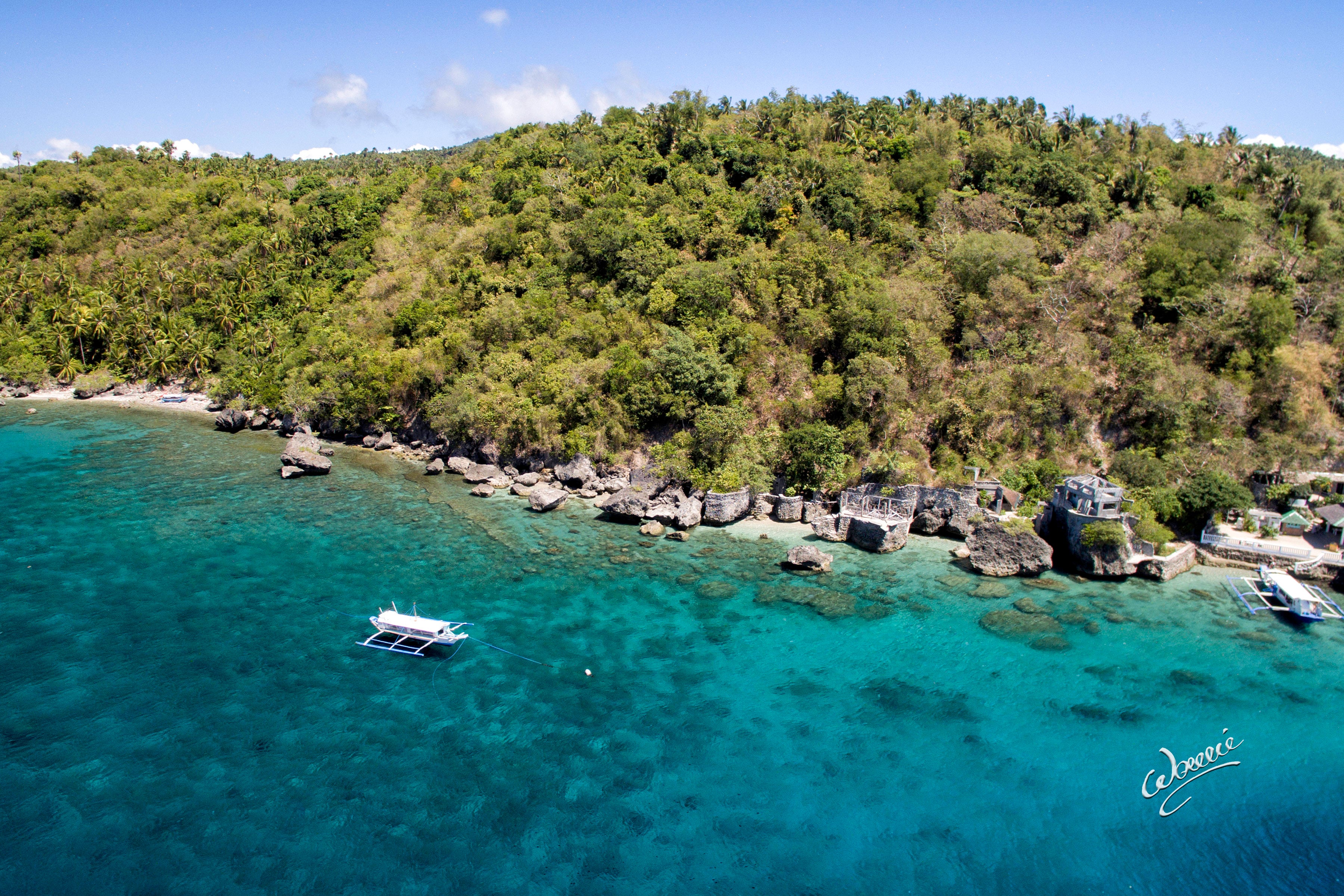 Aerial view of Verde Island