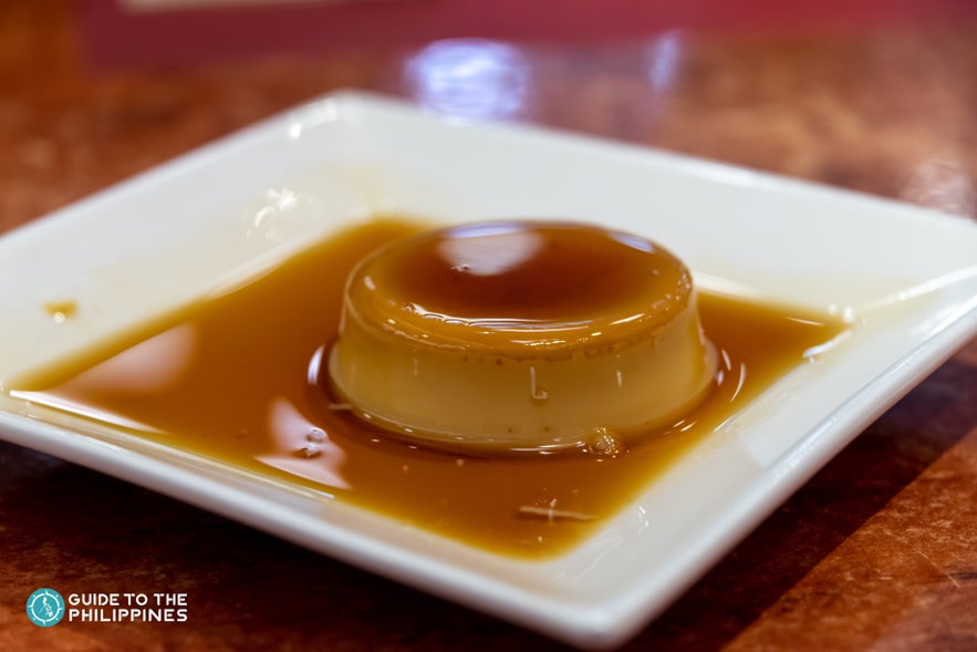 A rich and creamy dessert called leche flan in the Philippines A rich and creamy dessert called leche flan in the Philippines