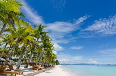 Private beach of Bohol Beach Club Resort