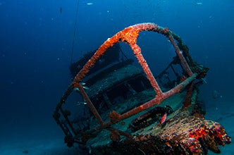 Shipwreck diving spot in Panglao Bohol