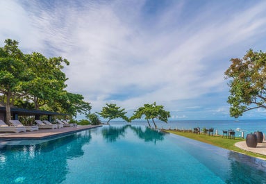 Blue waters of Amorita Resort Pool