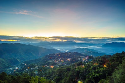 Stunning view of Baguio at night from Mines View Park