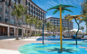 Pool area in Dusit Mactan Resort