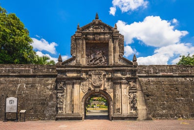 Sturdy and rustic facade of Fort Santiago in Intramuros