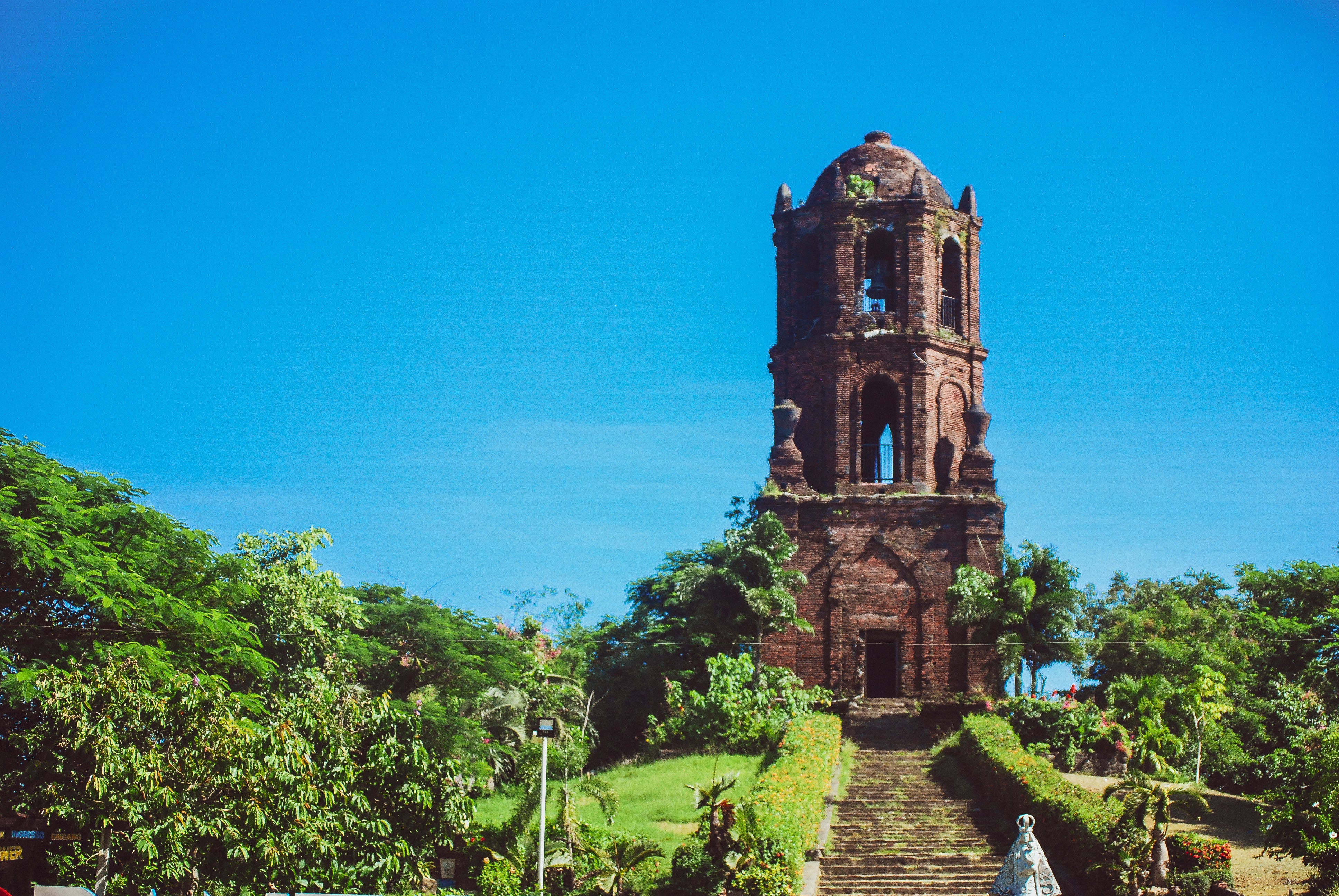 Tall structure of the Bantay Watch Tower, a popular attraction in Ilocos Sur
