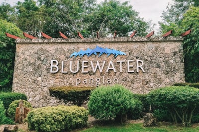 Signage of Bluewater Panglao in Bohol Philippines