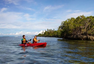 Guests kayaking at Bluewater Panglao