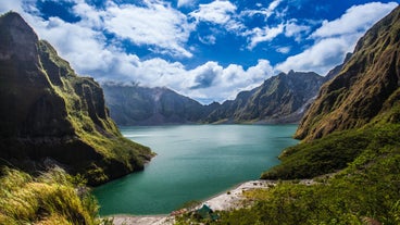 Peaceful view of the Mt. Pinatubo crater Lake in Tarlac