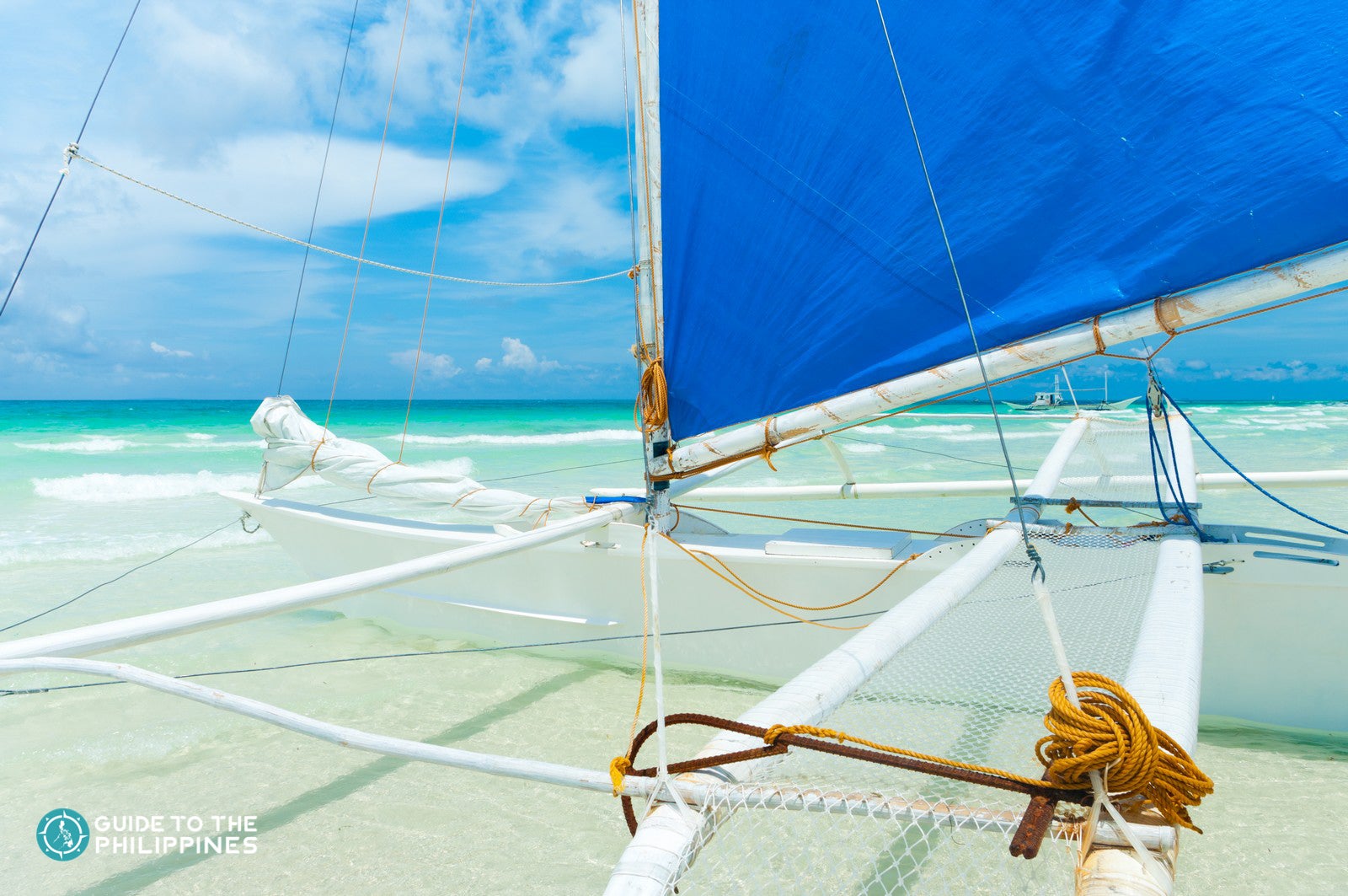 The paraw, a unique boat in the Visayas area used in paraw sailing in Boracay