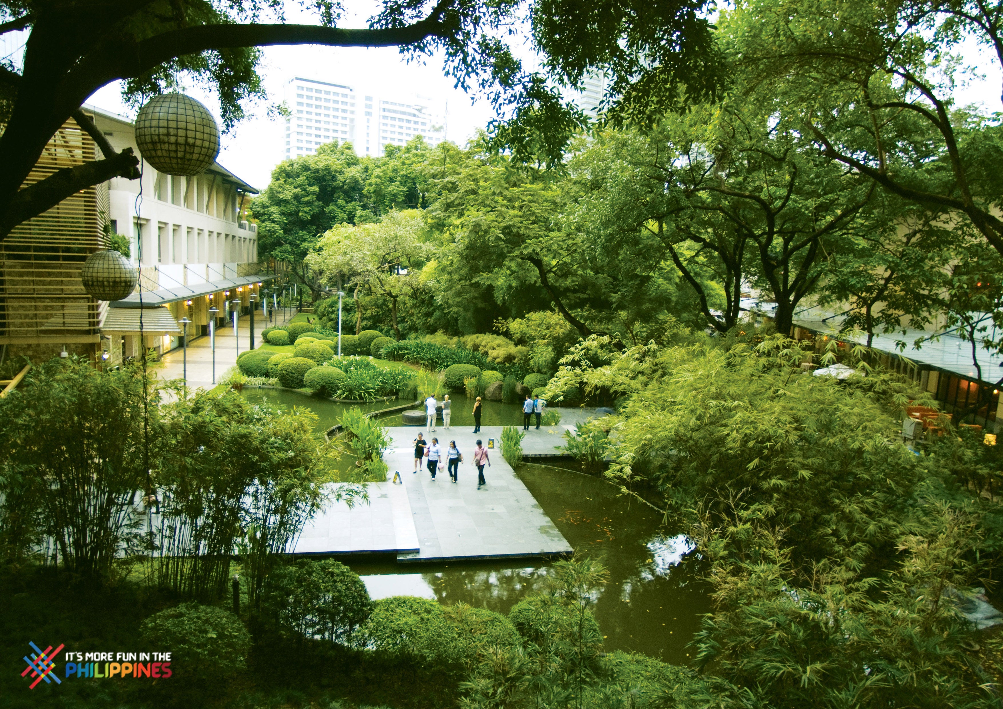 A small park inside Greenbelt in Makati