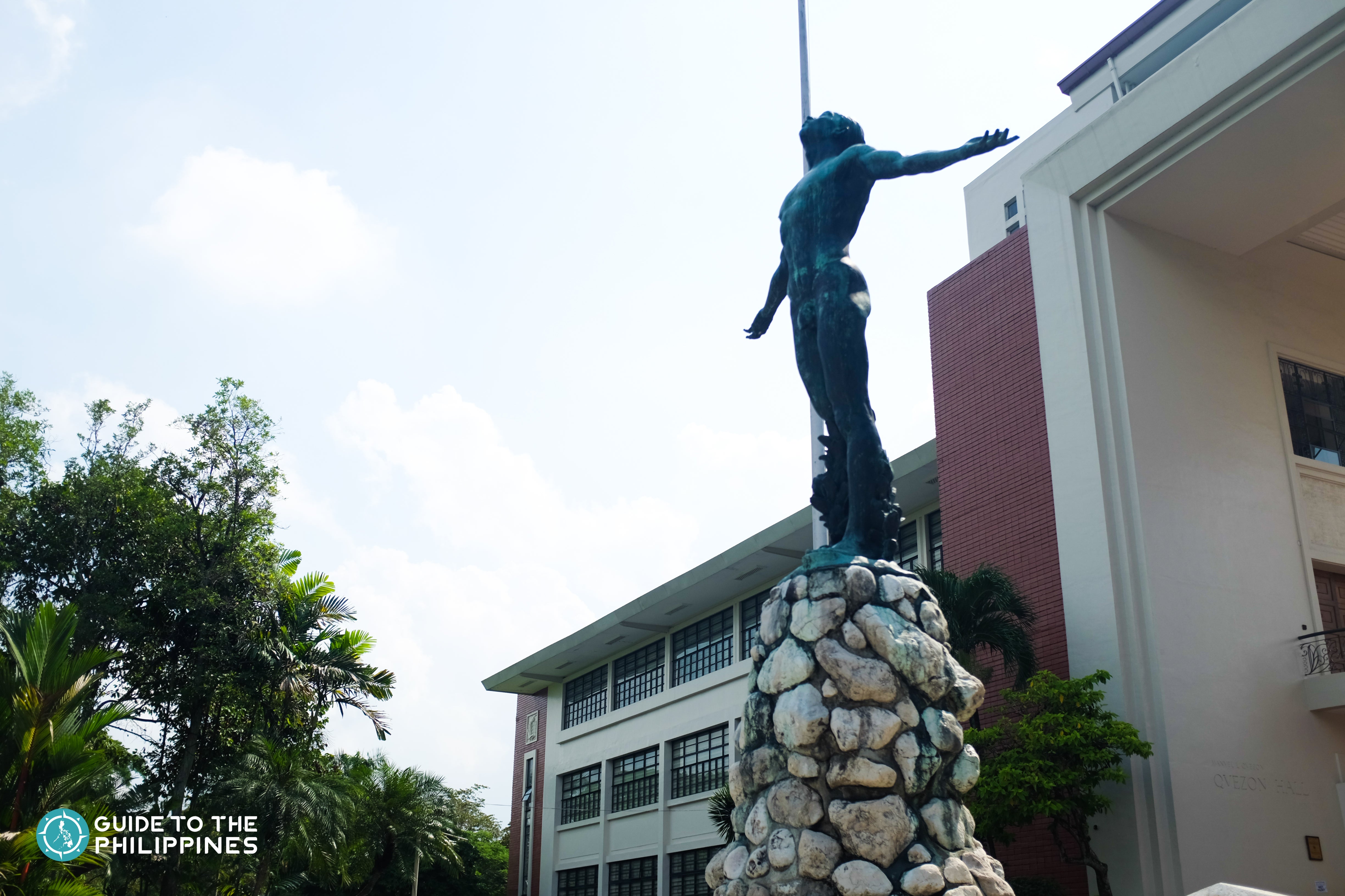 Statue of Oblation inside UP Diliman