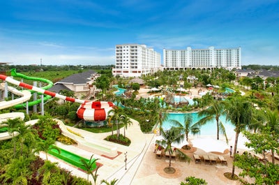 Aerial view of the entire facilities of Jpark Island Resort