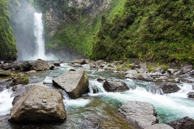 Majestic view of Tappiya Falls in Banaue