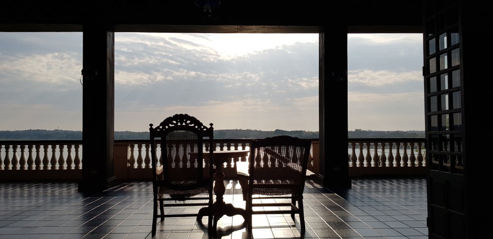 Two vintage chairs inside Malacañang of the North in Ilocos Norte