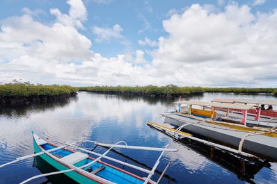 Boats used for the Cambuhat Oyster Village Tour