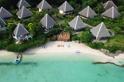 Beachfront area at Mithi Resort
