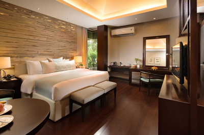 米提水疗度假村的海景卧室