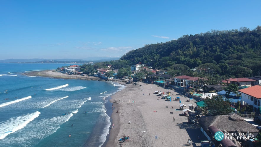 Urbiztondo beach in San Juan La Union Urbiztondo beach in San Juan La Union