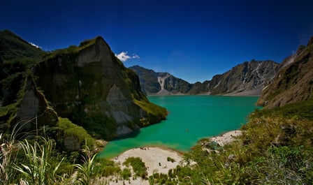 Breathtaking wide shot of Mt. Pinatubo