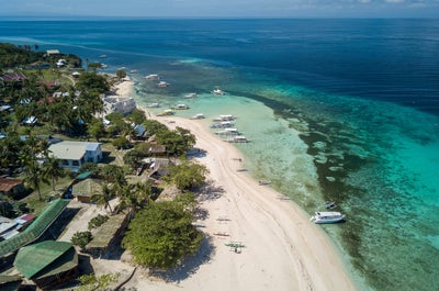Aerial view of Pamilacan Island in Bohol