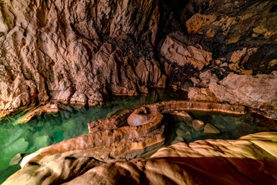 Rock formations inside Sumaguing Cave in sagada