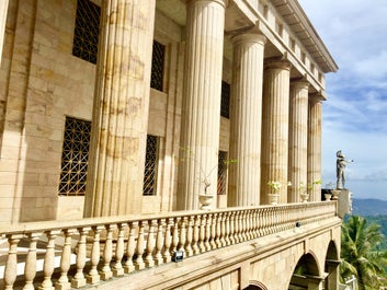 Roman-style architecture of Temple of Leah