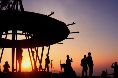 Sunset at Mines View Park in Baguio