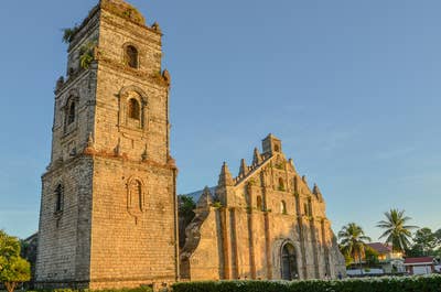 Sunrise over the beautiful Paoay Church in Laoag