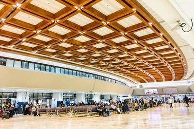 Waiting area at Manila Airport