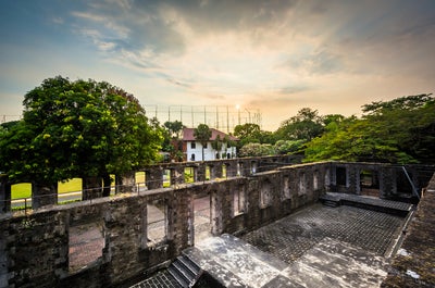 Sunset over Intramuros in Manila