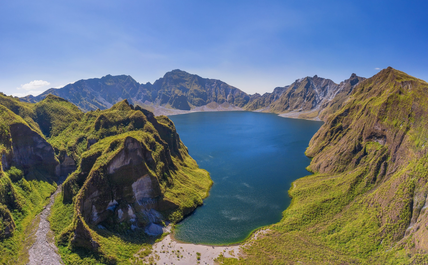 Beautiful landscape of Mt. Pinatubo Crater Lake