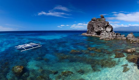 A boat in Apo Island in Dumaguete