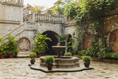 Beautiful architecture of Casa Manila in Intramuros